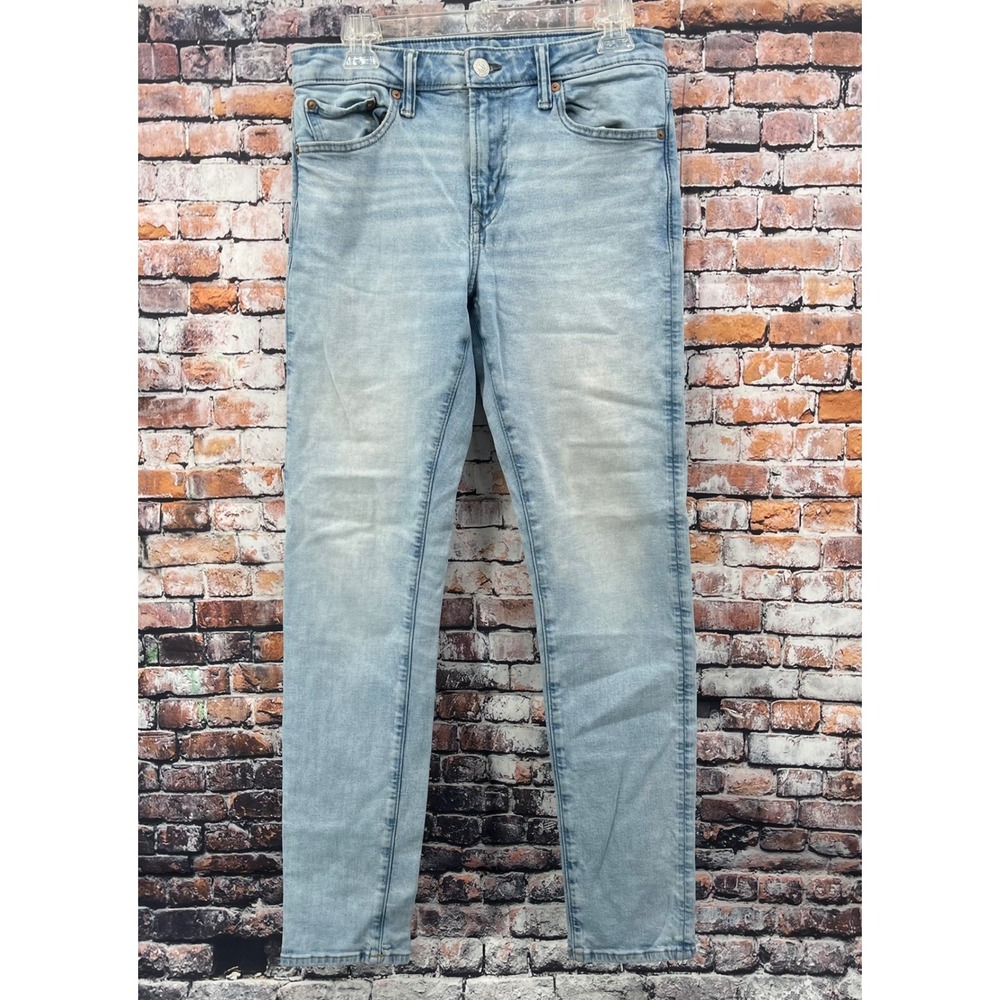 American Eagle Airflex+ Athletic Skinny Jeans Mens 30x32 Light Wash Blue Denim